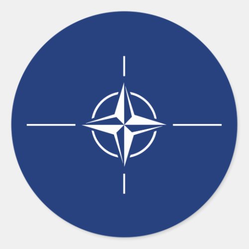 NATO Flag Classic Round Sticker