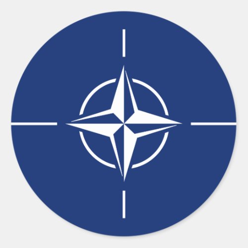 NATO Flag Classic Round Sticker