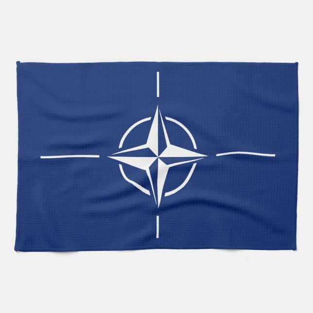 NATO Flag Kitchen Towel (Horizontal)