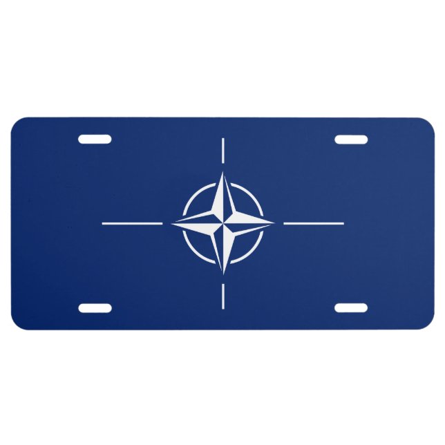 NATO Flag License Plate (Front)