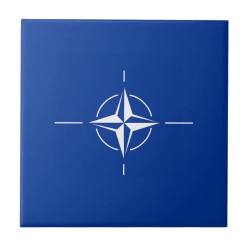 nato flag North Atlantic Treaty Organization Allia Ceramic Tile