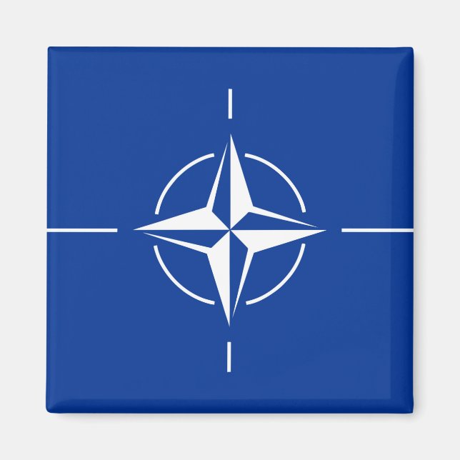 nato flag North Atlantic Treaty Organization Allia Magnet (Front)