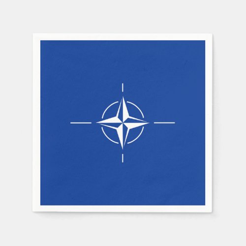 nato flag North Atlantic Treaty Organization Allia Napkins