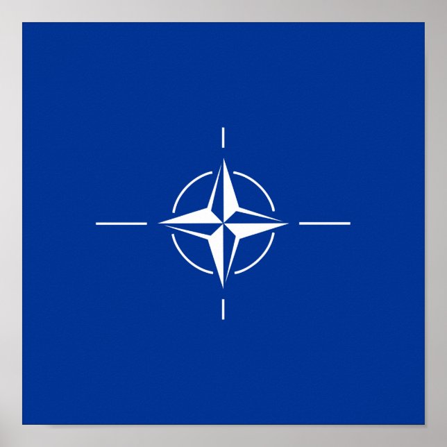 nato flag North Atlantic Treaty Organization Allia Poster (Front)