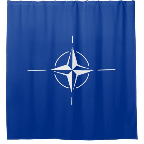 nato flag North Atlantic Treaty Organization Allia Shower Curtain