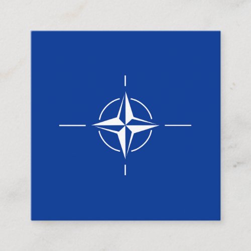 nato flag North Atlantic Treaty Organization Allia Square Business Card