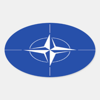 NATO Flag Oval Sticker