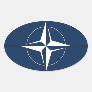 NATO Flag Oval Sticker