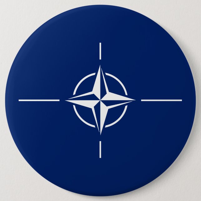 NATO Flag Pinback Button (Front)