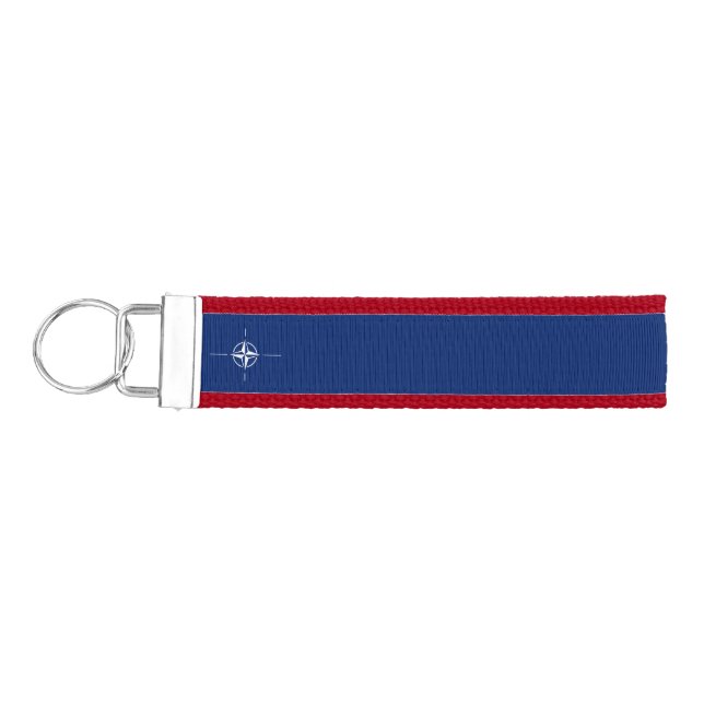 NATO Flag Wrist Keychain (Keys on Left)