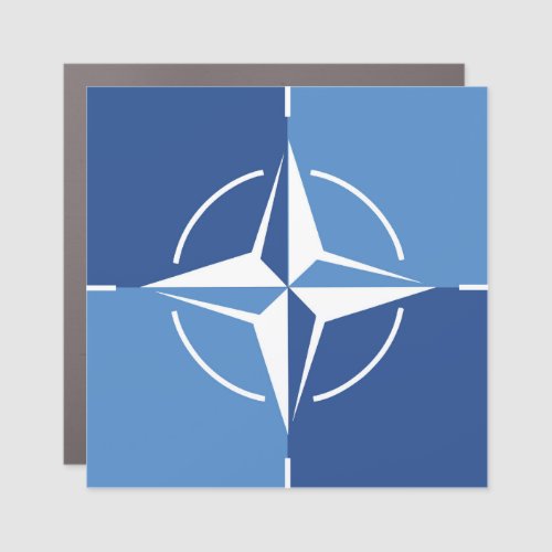 NATO ONAT flag symbol North Atlantic Treaty Organi Car Magnet