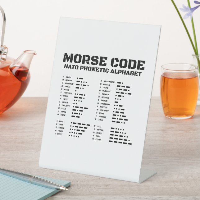NATO Phonetic Alphabet, Morse Code, Aviation Pedestal Sign (In SItu)
