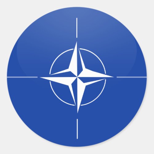Nato quality Flag Circle Classic Round Sticker