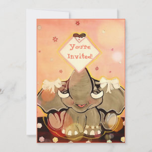 Natosha, The Elephant Party Invitations