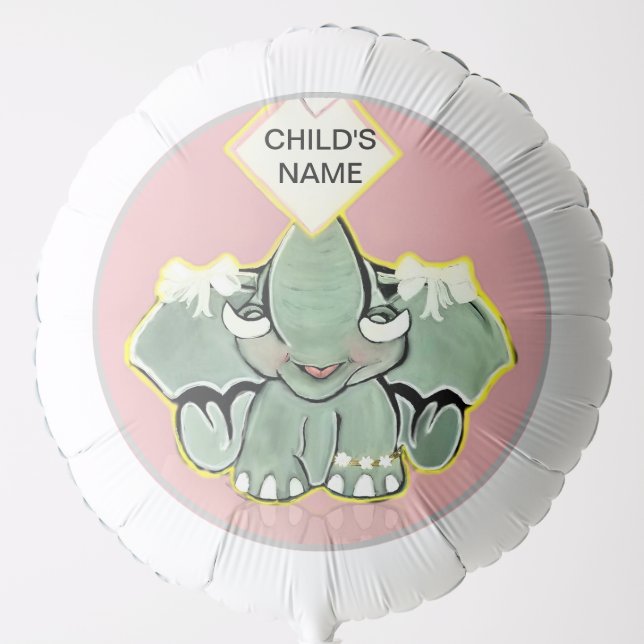 Natosha, The Elephant Speller Balloon (Front)