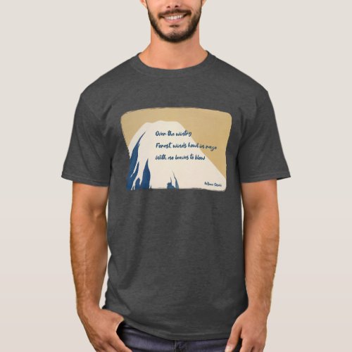 Natsume Soseki Haiku for National Haiku Poetry Day T_Shirt