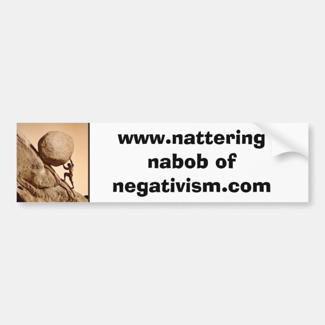 Nattering Nabob Bumper Sticker (Front)