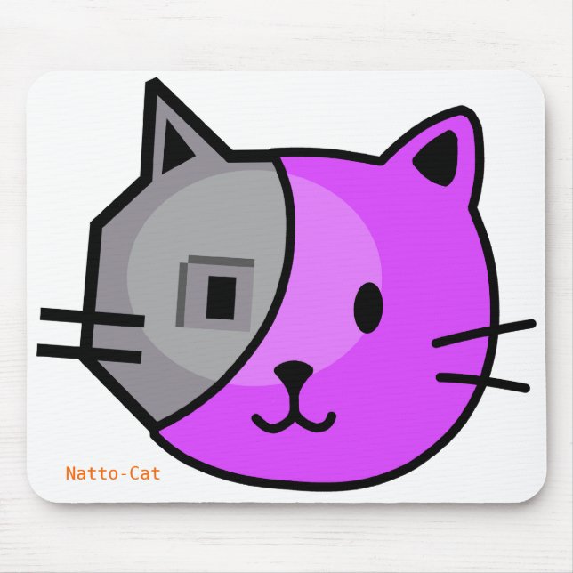Natto-Cat Mouse Pad (Front)
