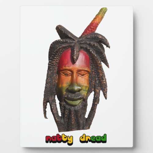 Natty Dread Rastaman With Dreadlocks Plaque