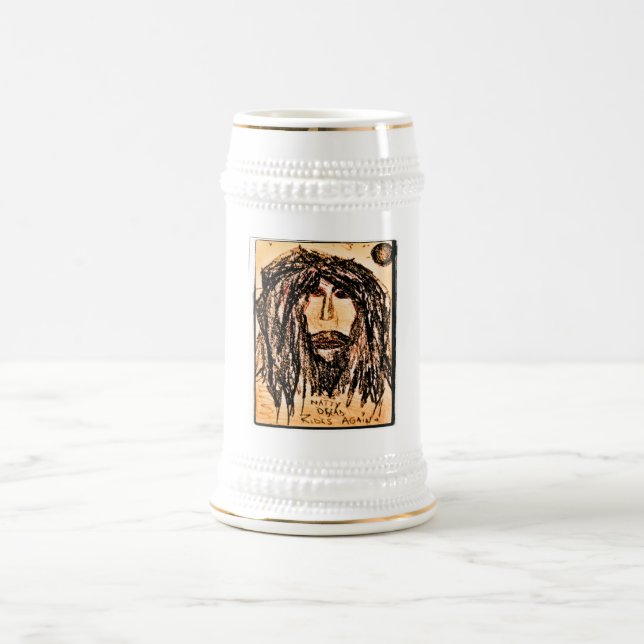 natty dread rides again beer stein (Center)