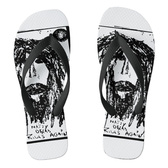 NATTY DREAD RIDES AGAIN FLIP FLOPS (Footbed)