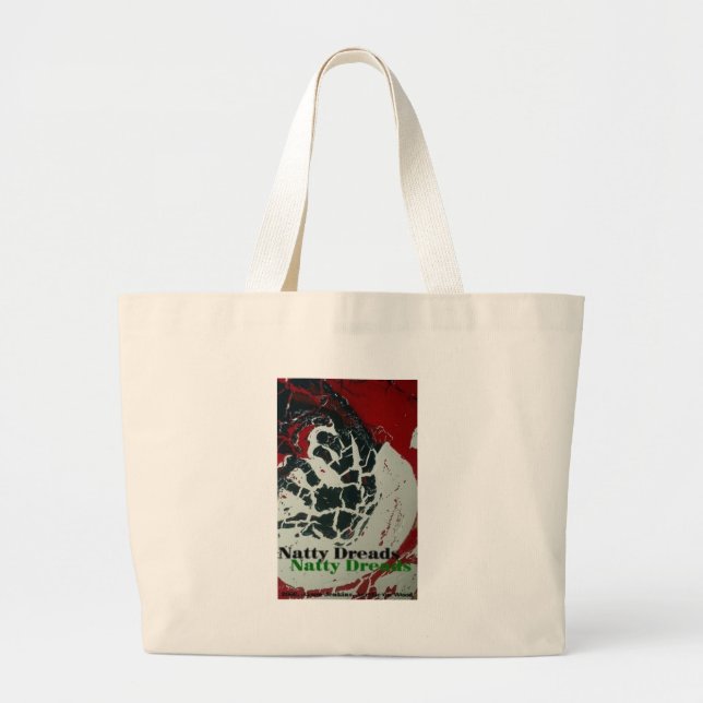 natty dreads large tote bag (Front)
