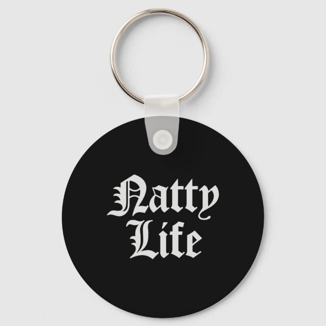 Natty Life Natural Bodybuilding Workout  Keychain (Front)