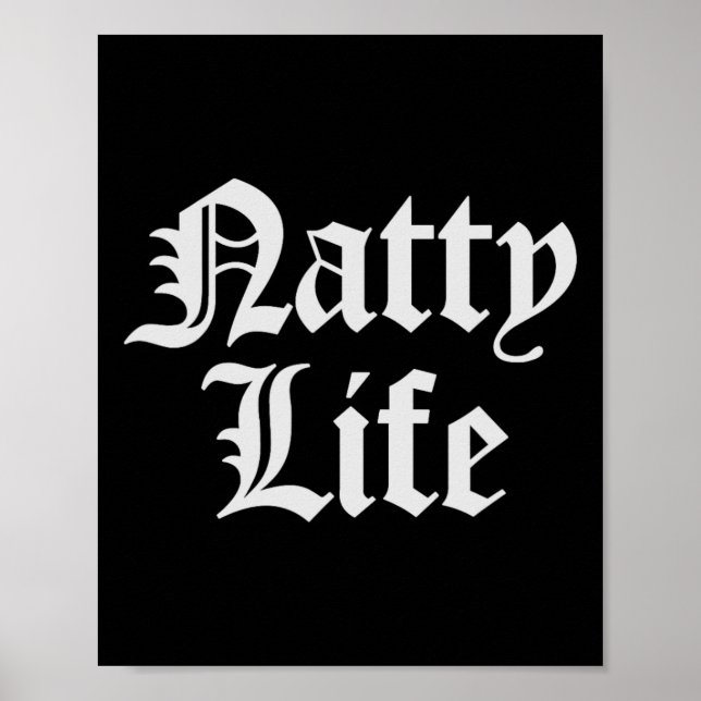Natty Life Natural Bodybuilding Workout  Poster (Front)