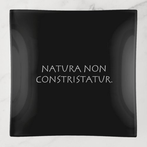 Natura non constristatur trinket tray