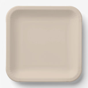 Natural 9" Square Paper Plate for Events