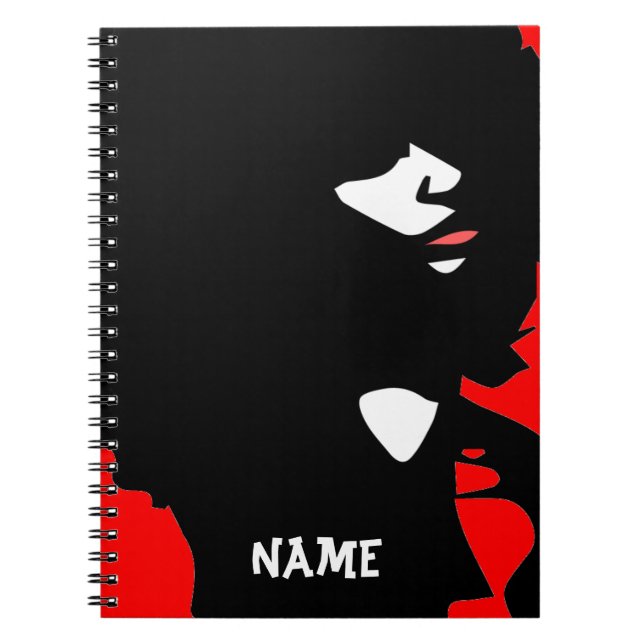 Natural afro chick illustration notebook (Front)