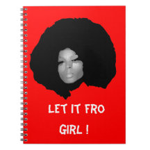 Natural afro chick illustration