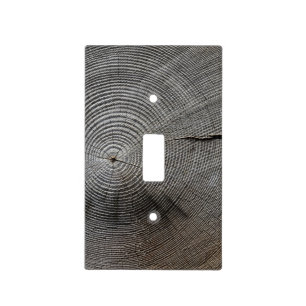 Natural Aged Wood Look Light Switch Cover