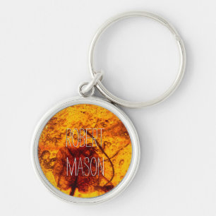 Natural Amber Keychain