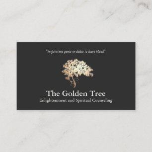 Natural and Alternative Health & Wellness Tree Business Card