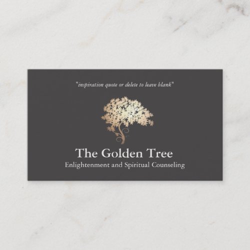Natural and Alternative Health  Wellness Tree Business Card