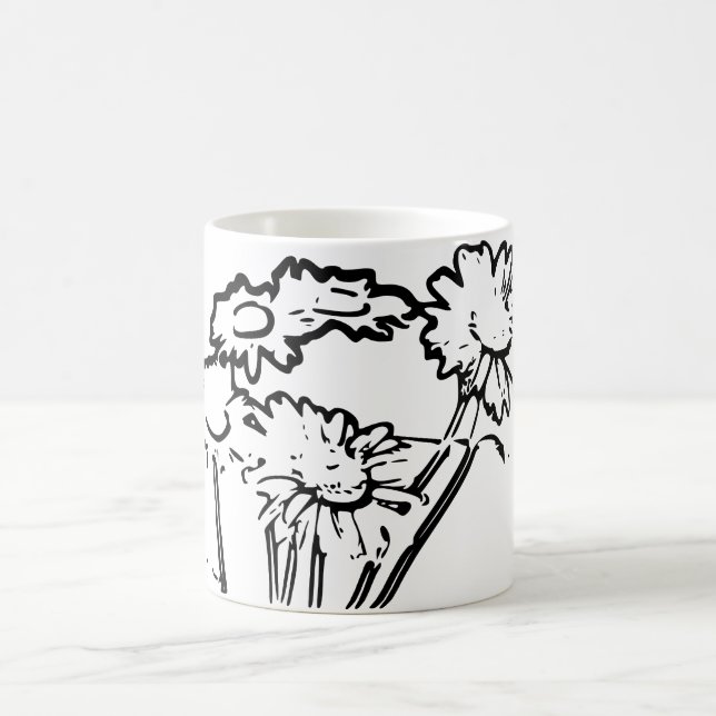 Natural Art Flower Coffee Mug (Center)