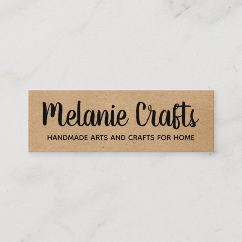 Natural  Arts and Crafts Mini Business Card