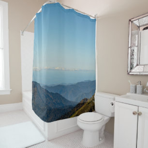 Natural Autumn in the mountains of Krasnaya Poly Shower Curtain