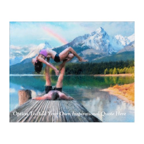 Natural Awakenings _ Yoga Tranquil Scenery Acrylic Print
