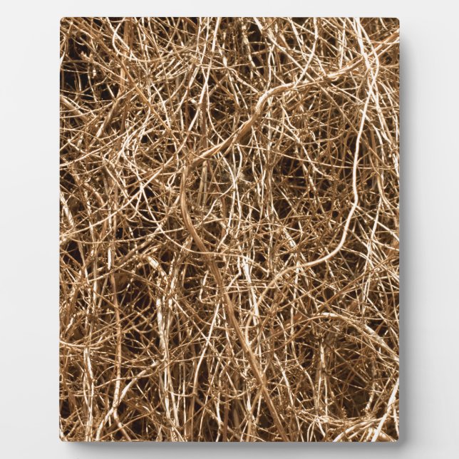 Natural background hay plaque (Front)