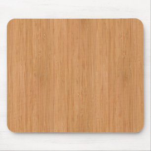 Natural Bamboo Wood Grain Look Mouse Pad
