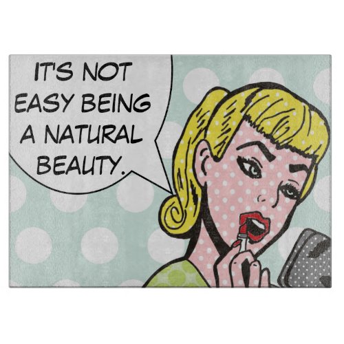 Natural Beauty Comic Book Cutting Board