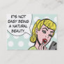 Natural Beauty Cosmetologist/StylistBusiness Cards
