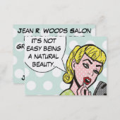 Natural Beauty Cosmetologist/StylistBusiness Cards (Front/Back)