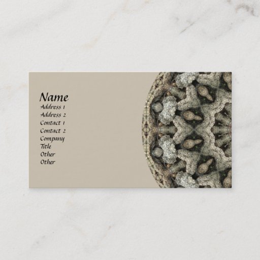 Customizable Natural Beauty Kaleidoscope Business Cards