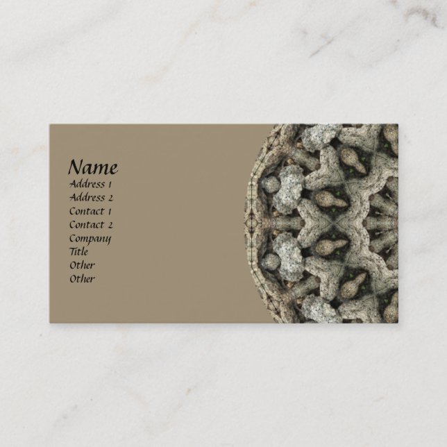 Natural Beauty Kaleidoscope Business Card (Front)