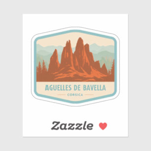 Natural Beauty of Aguelles De Bavella-France Sticker