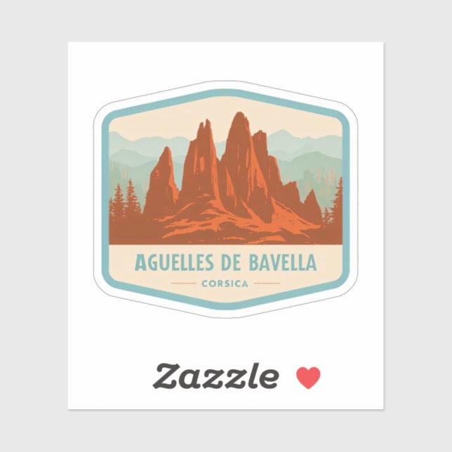 Natural Beauty of Aguelles De Bavella-France Sticker (Sheet)