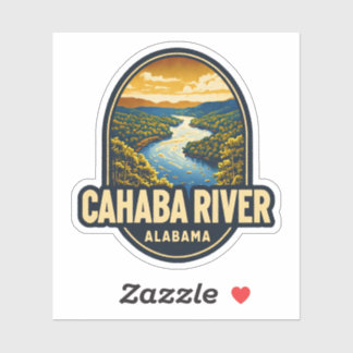 Natural Beauty of Cahaba River-Alabama Sticker